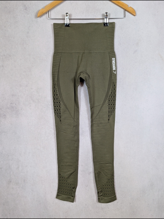 Gymshark Pants - Gymshark Olive Green High Waisted Seamless Leggings Women's Size XS